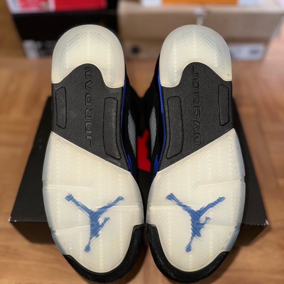AIR JORDAN 5 RETRO 
BLACK/RACER BLUE - Picture 2 of 4